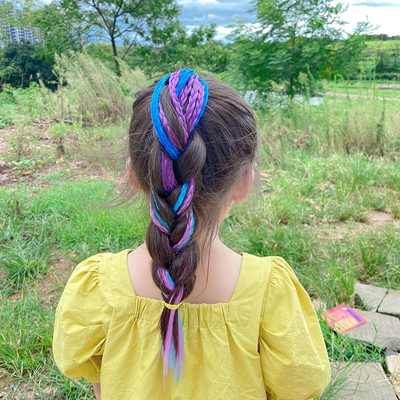 1 PCS New Girls Colorful Wigs  - مراجعة Kids Outdoor Decor وسعره