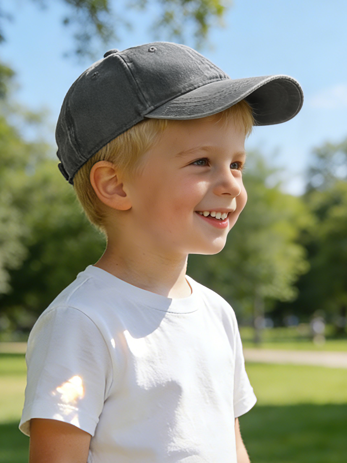 1pc Kids Solid color Baseball  - مراجعة Kids Outdoor Hat وسعره